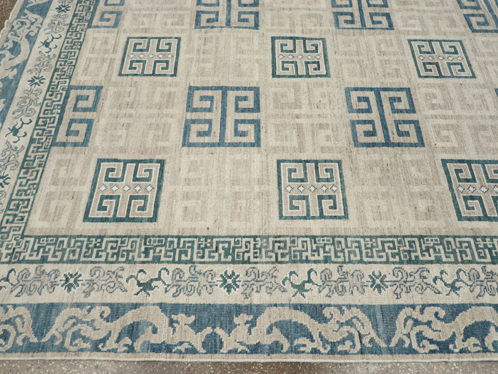 Modern East Turkestan Khotan Room Size Carpet, No.32150 - Gss