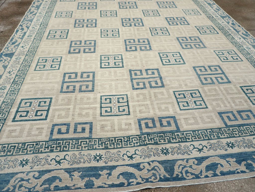 Modern East Turkestan Khotan Room Size Carpet, No.32150 - Gss