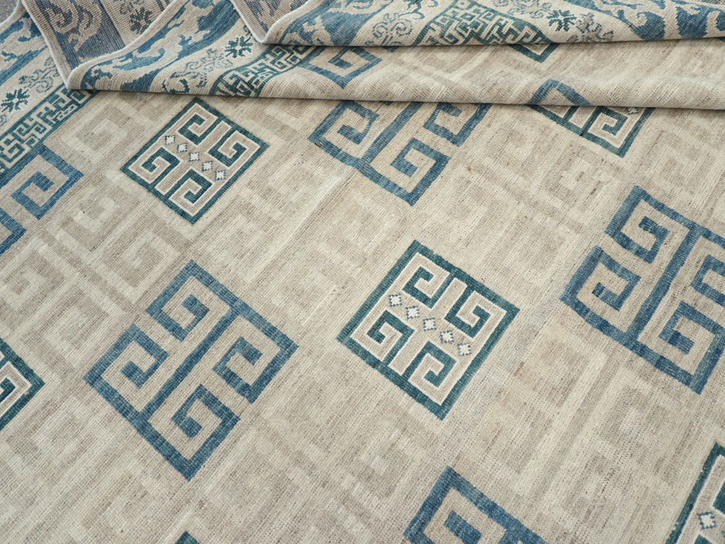 Modern East Turkestan Khotan Room Size Carpet, No.32150 - Gss