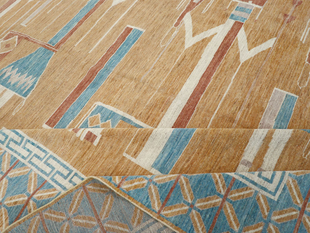 Modern East Turkestan Pictorial Khotan Room Size Carpet, No.32151 - Gss