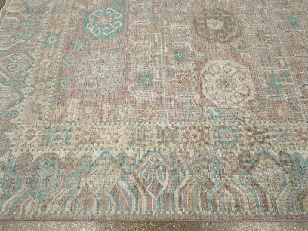 Modern East Turkestan Khotan Room Size Carpet, No.32154 - Gss