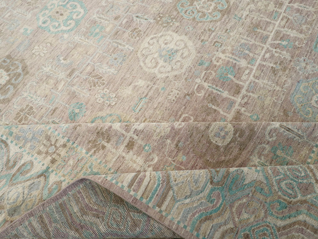Modern East Turkestan Khotan Room Size Carpet, No.32154 - Gss