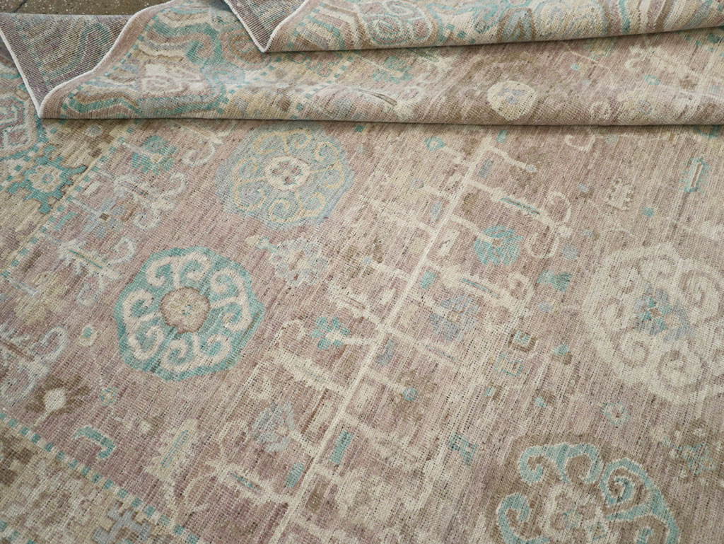 Modern East Turkestan Khotan Room Size Carpet, No.32154 - Gss