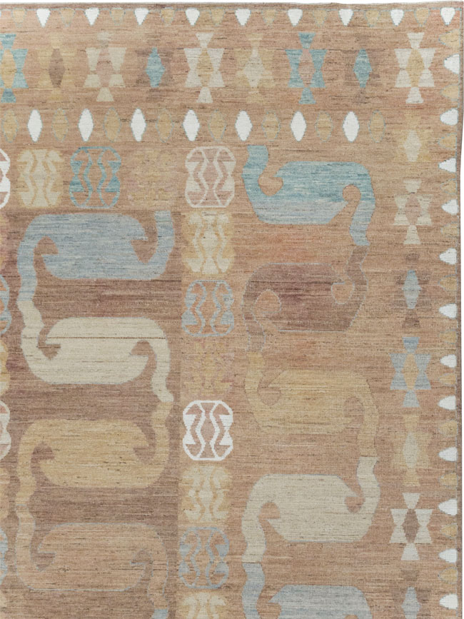 Modern East Turkestan Khotan Room Size Carpet, No.32157 - Gss