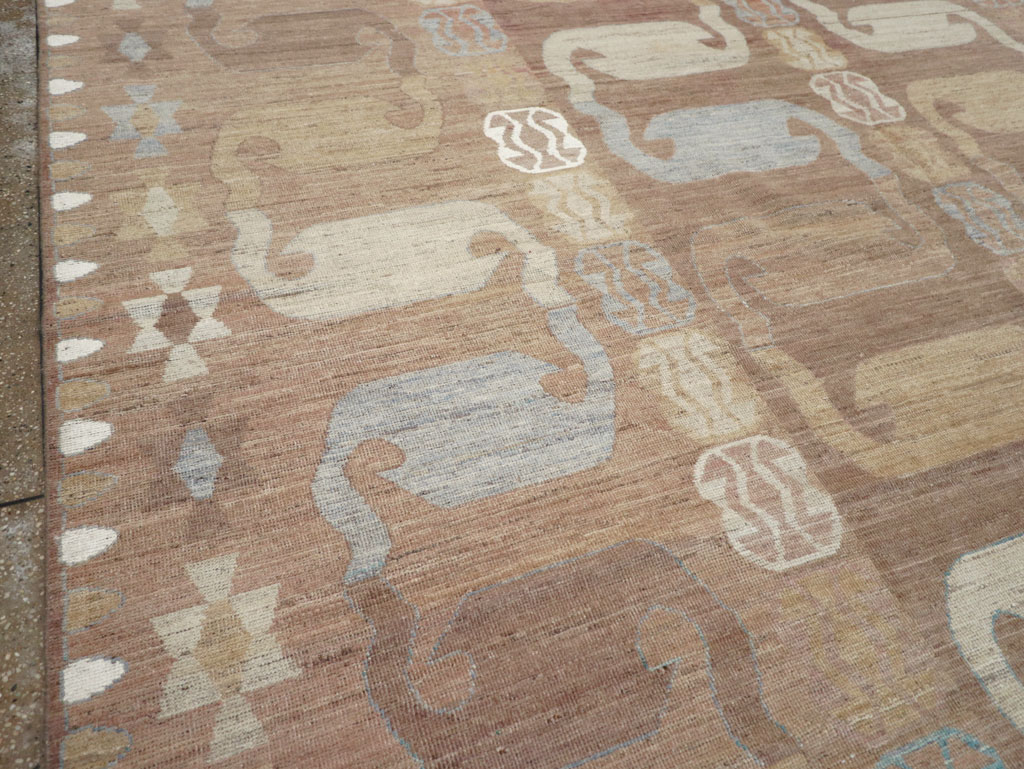 Modern East Turkestan Khotan Room Size Carpet, No.32157 - Gss