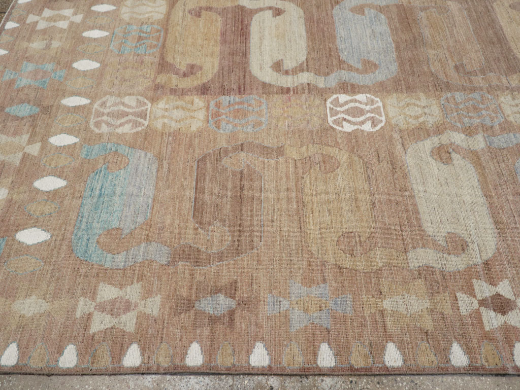 Modern East Turkestan Khotan Room Size Carpet, No.32157 - Gss