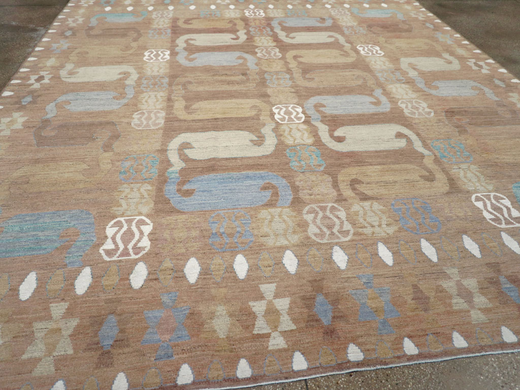 Modern East Turkestan Khotan Room Size Carpet, No.32157 - Gss