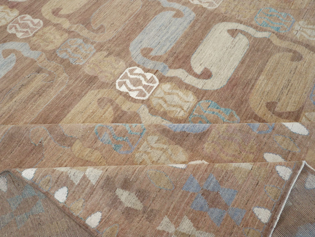 Modern East Turkestan Khotan Room Size Carpet, No.32157 - Gss