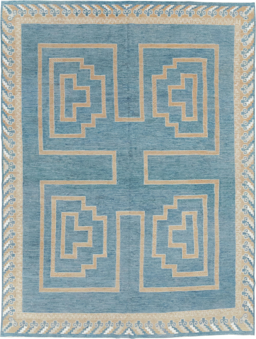 African Tuareg Inspired Modern East Turkestan Khotan Room Size Carpet, No.32160 - Gss