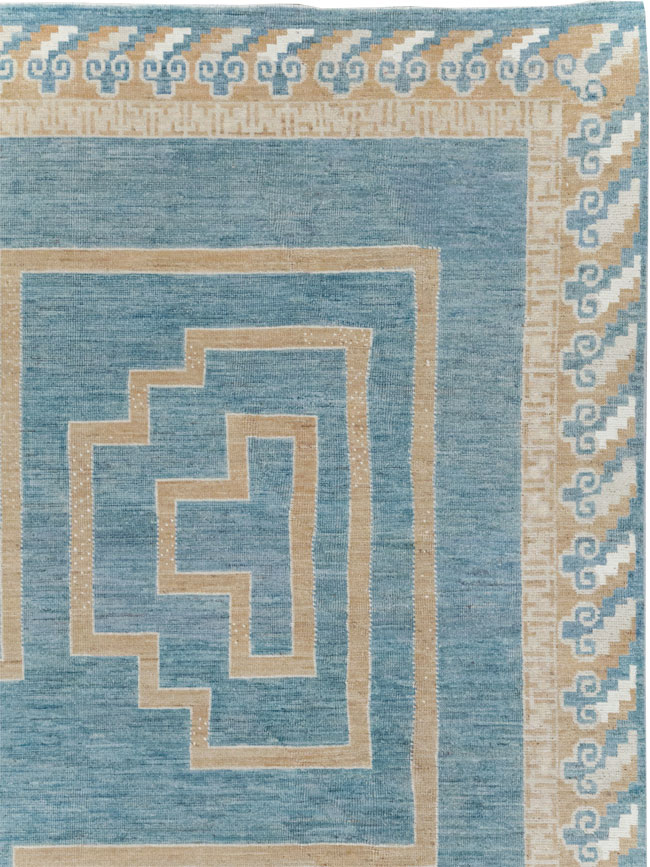 African Tuareg Inspired Modern East Turkestan Khotan Room Size Carpet, No.32160 - Gss