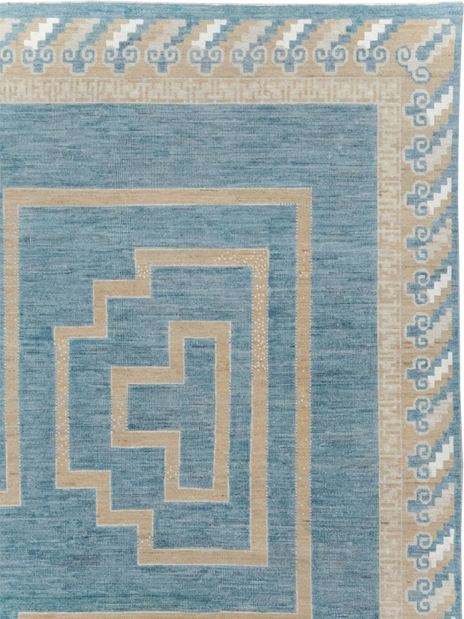 African Tuareg Inspired Modern East Turkestan Khotan Room Size Carpet, No.32160 - Gss