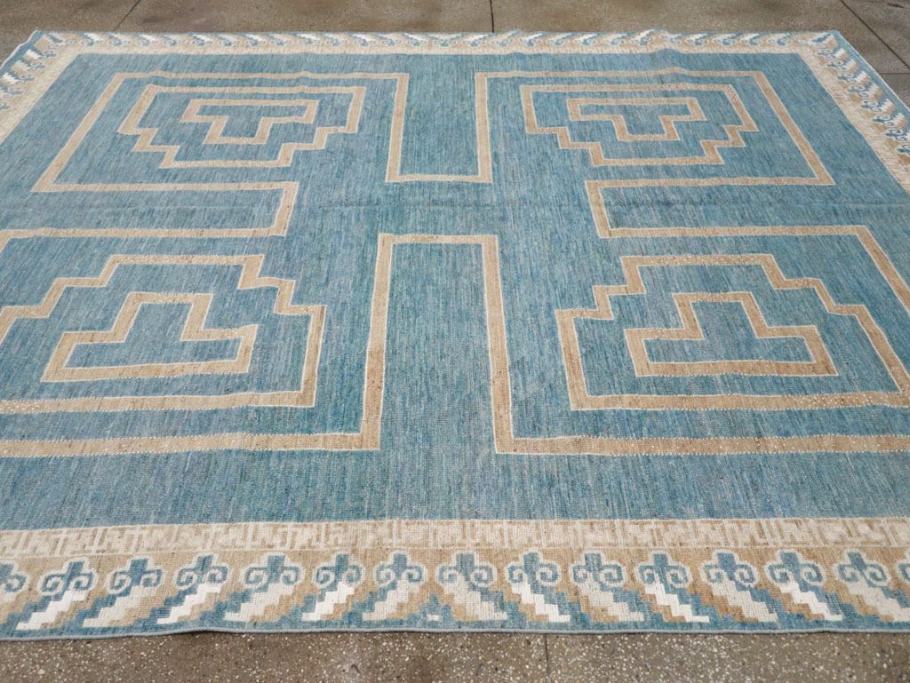 African Tuareg Inspired Modern East Turkestan Khotan Room Size Carpet, No.32160 - Gss