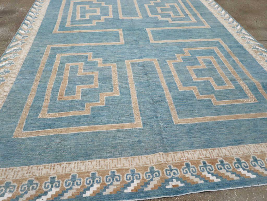 African Tuareg Inspired Modern East Turkestan Khotan Room Size Carpet, No.32160 - Gss