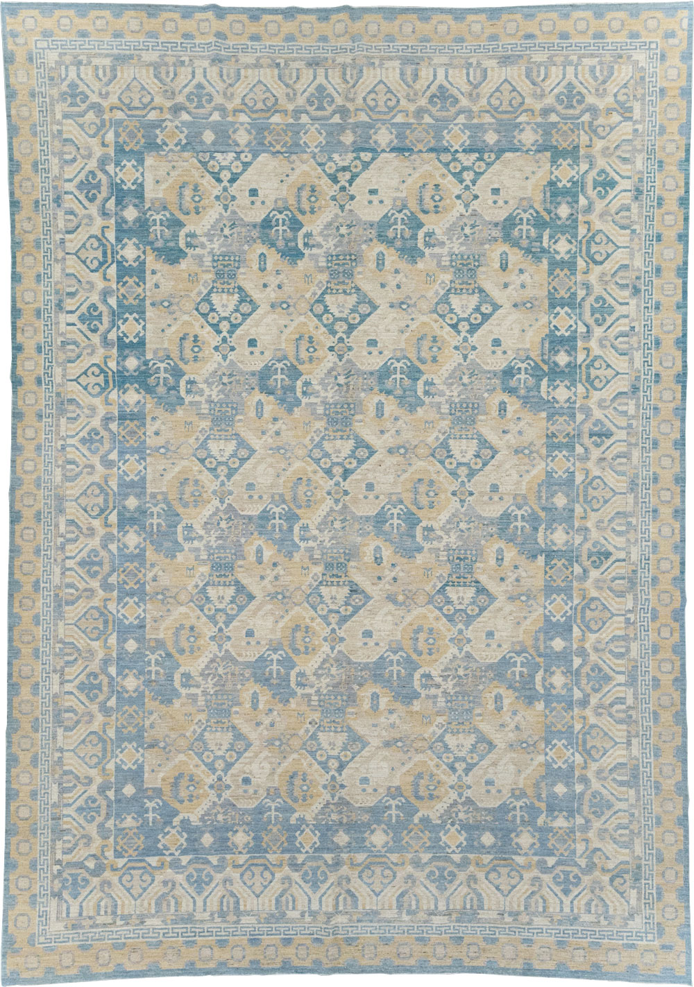 Modern East Turkestan Khotan Room Size Carpet, No.32161 - Gss