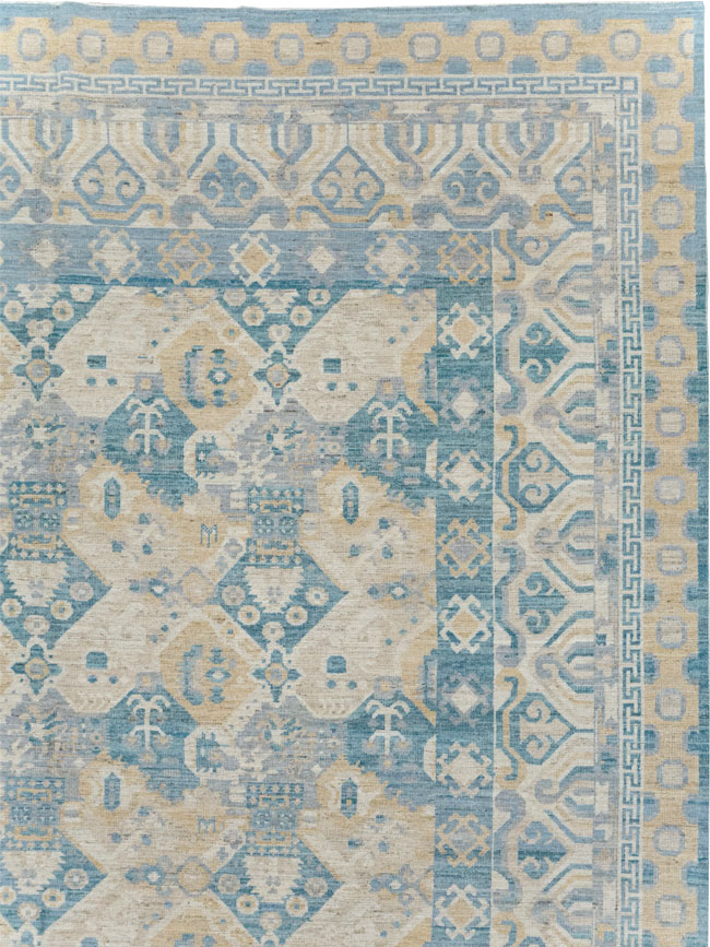 Modern East Turkestan Khotan Room Size Carpet, No.32161 - Gss