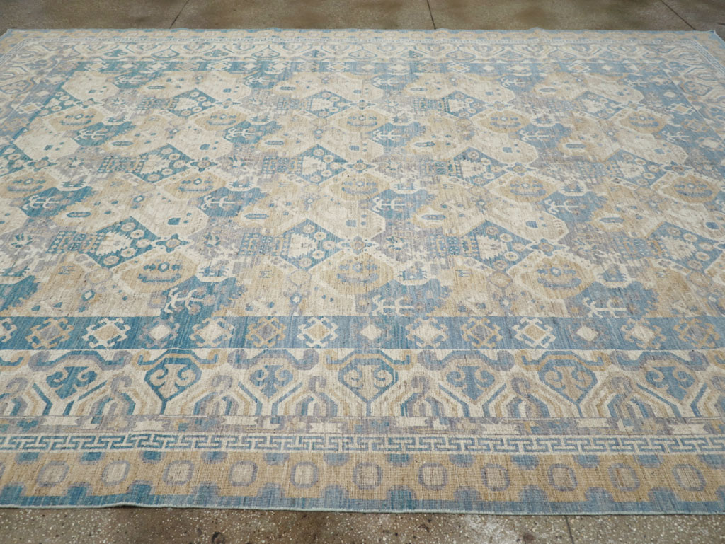 Modern East Turkestan Khotan Room Size Carpet, No.32161 - Gss