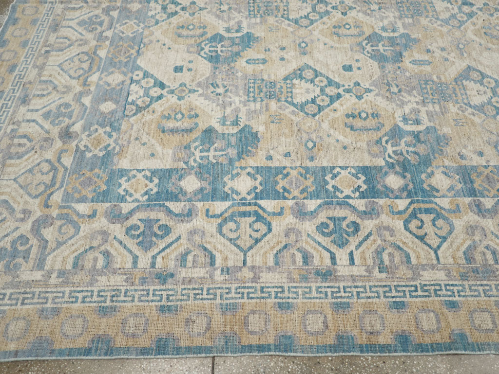 Modern East Turkestan Khotan Room Size Carpet, No.32161 - Gss