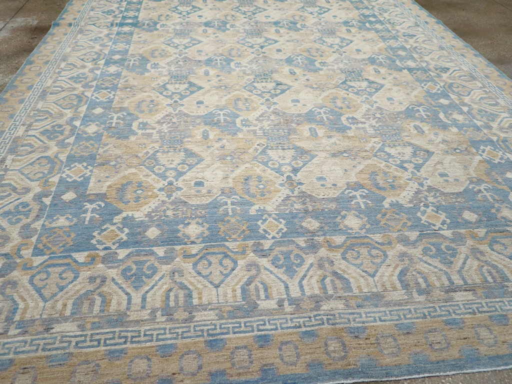 Modern East Turkestan Khotan Room Size Carpet, No.32161 - Gss