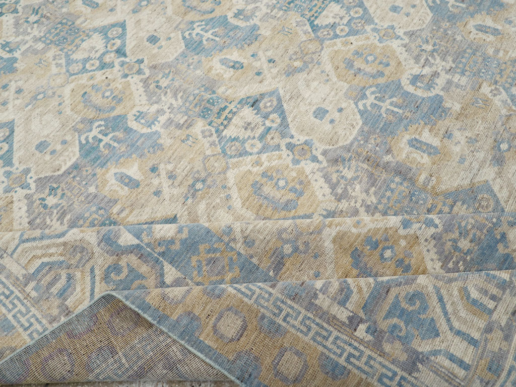 Modern East Turkestan Khotan Room Size Carpet, No.32161 - Gss