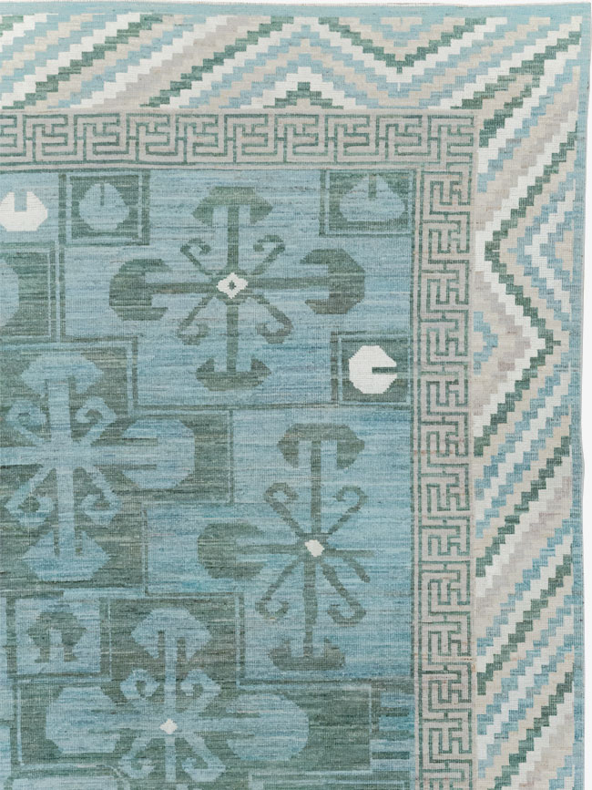 Modern East Turkestan Khotan Room Size Carpet, No.32162 - Gss