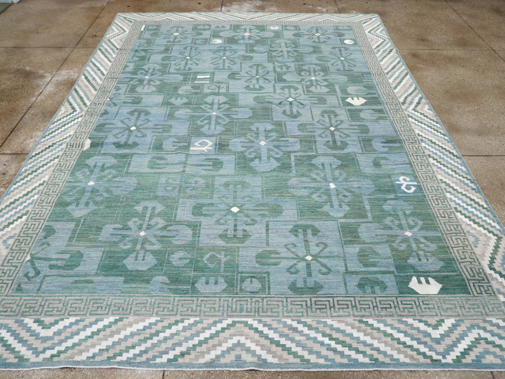 Modern East Turkestan Khotan Room Size Carpet, No.32162 - Gss