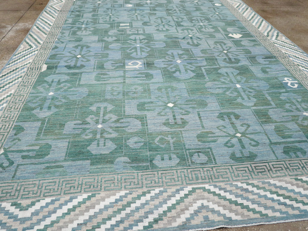 Modern East Turkestan Khotan Room Size Carpet, No.32162 - Gss