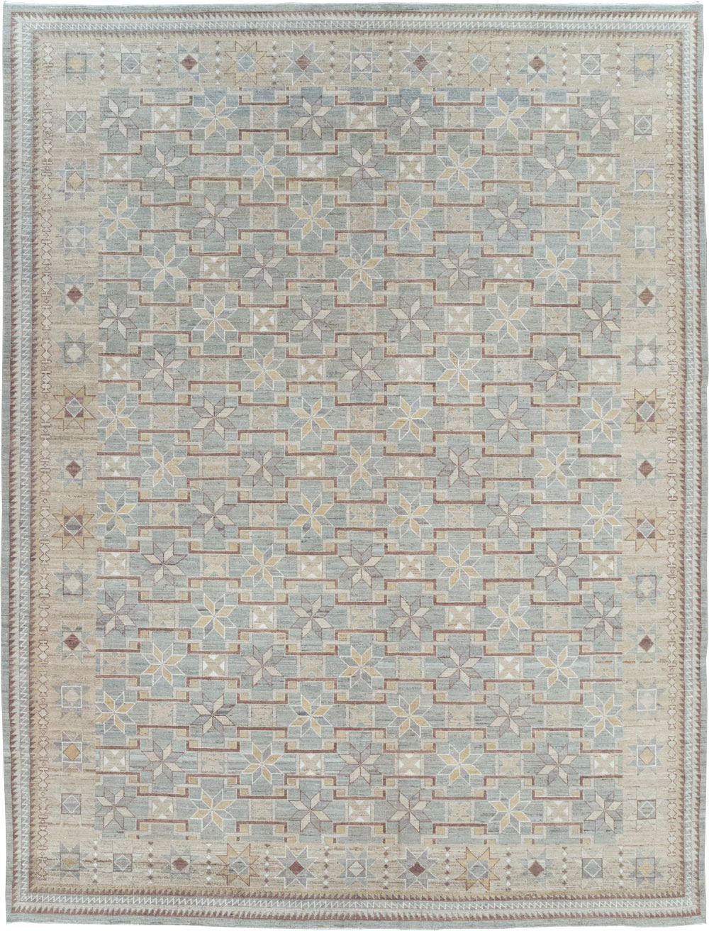 Modern East Turkestan Khotan Room Size Carpet, No.32164 - Gss
