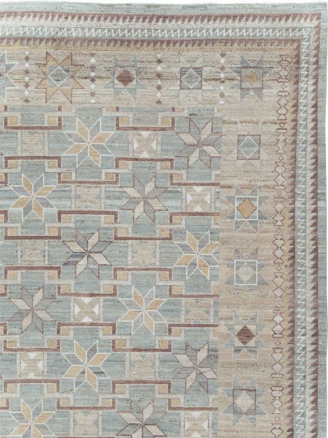 Modern East Turkestan Khotan Room Size Carpet, No.32164 - Gss