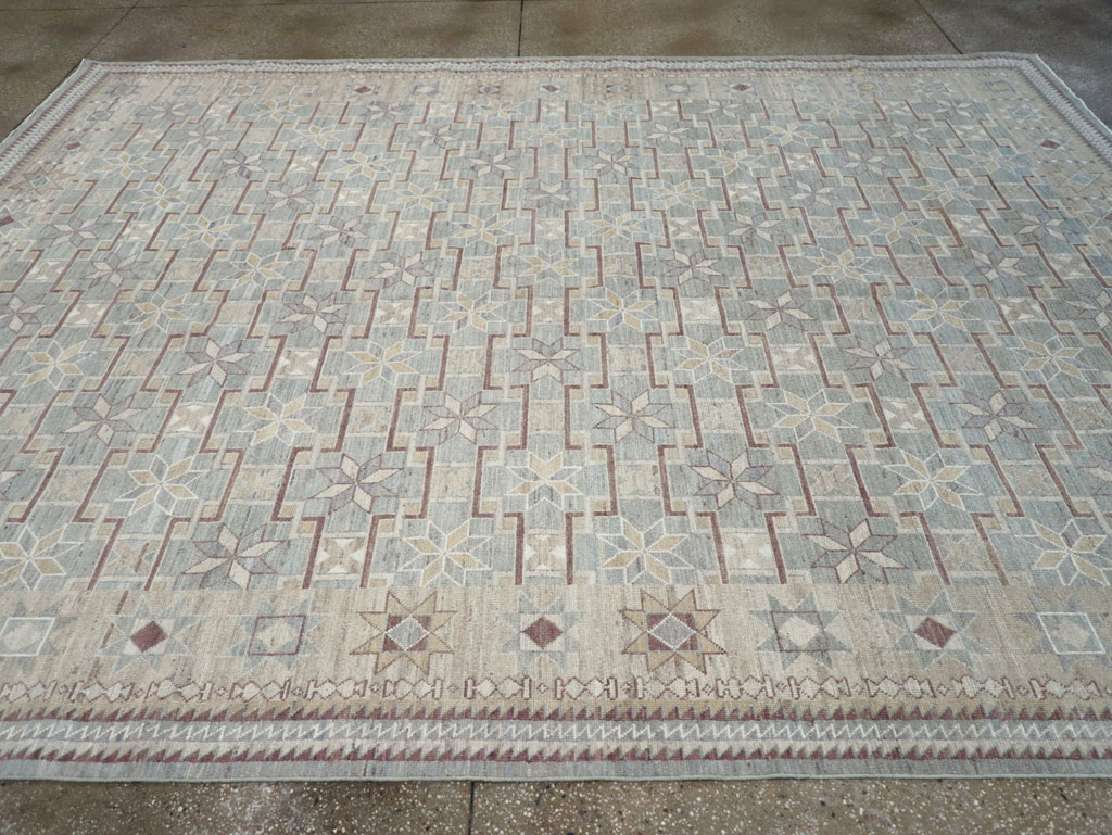 Modern East Turkestan Khotan Room Size Carpet, No.32164 - Gss