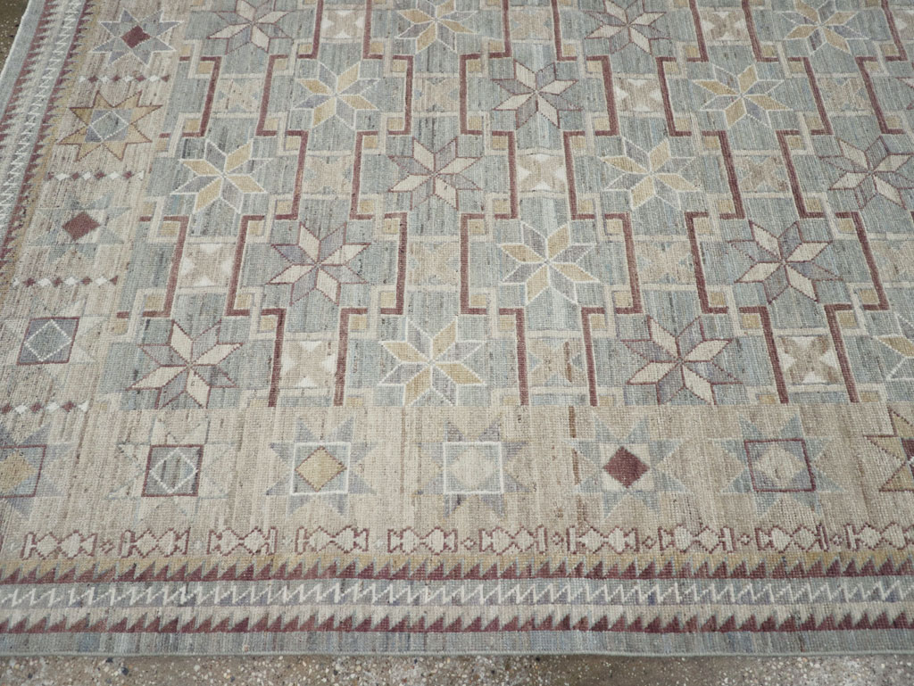 Modern East Turkestan Khotan Room Size Carpet, No.32164 - Gss