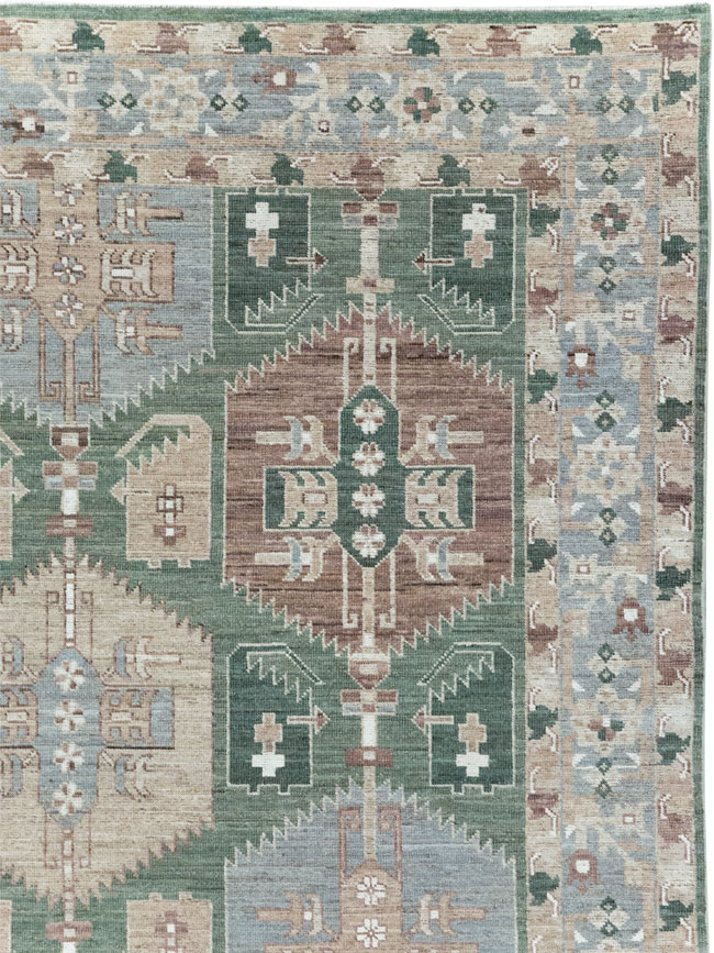 Modern East Turkestan Khotan Small Room Size Carpet, No.32165 - Gss