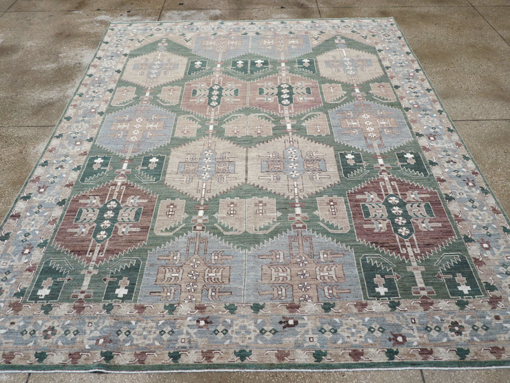 Modern East Turkestan Khotan Small Room Size Carpet, No.32165 - Gss