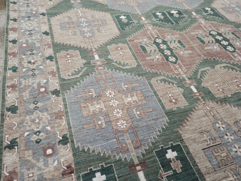 Modern East Turkestan Khotan Small Room Size Carpet, No.32165 - Gss