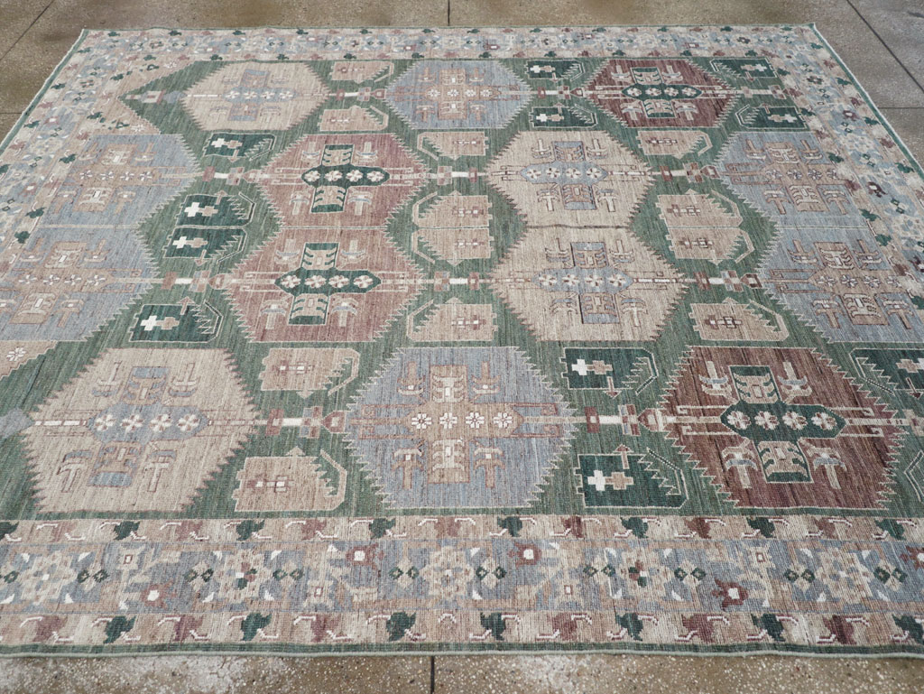 Modern East Turkestan Khotan Small Room Size Carpet, No.32165 - Gss