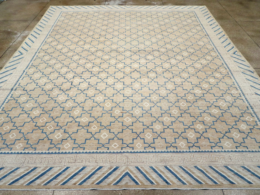 Modern East Turkestan Khotan Large Room Size Carpet, No.32166 - Gss