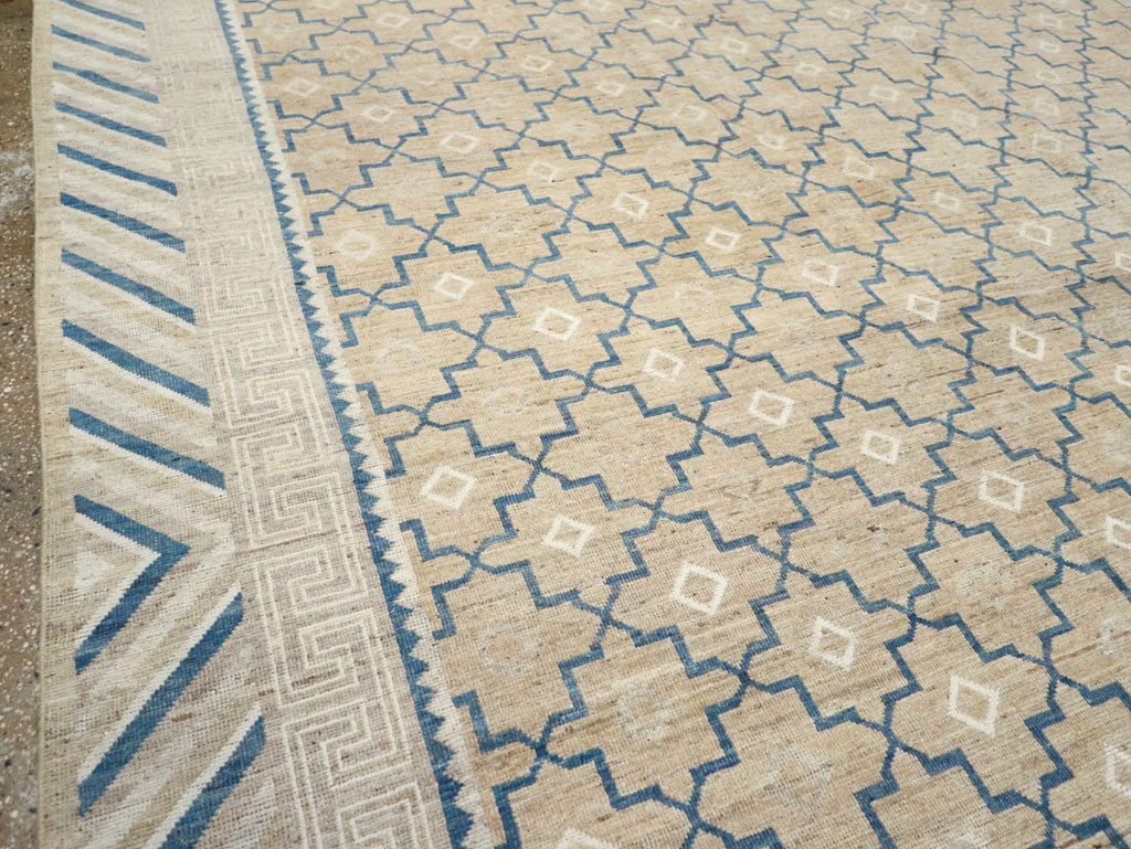 Modern East Turkestan Khotan Large Room Size Carpet, No.32166 - Gss