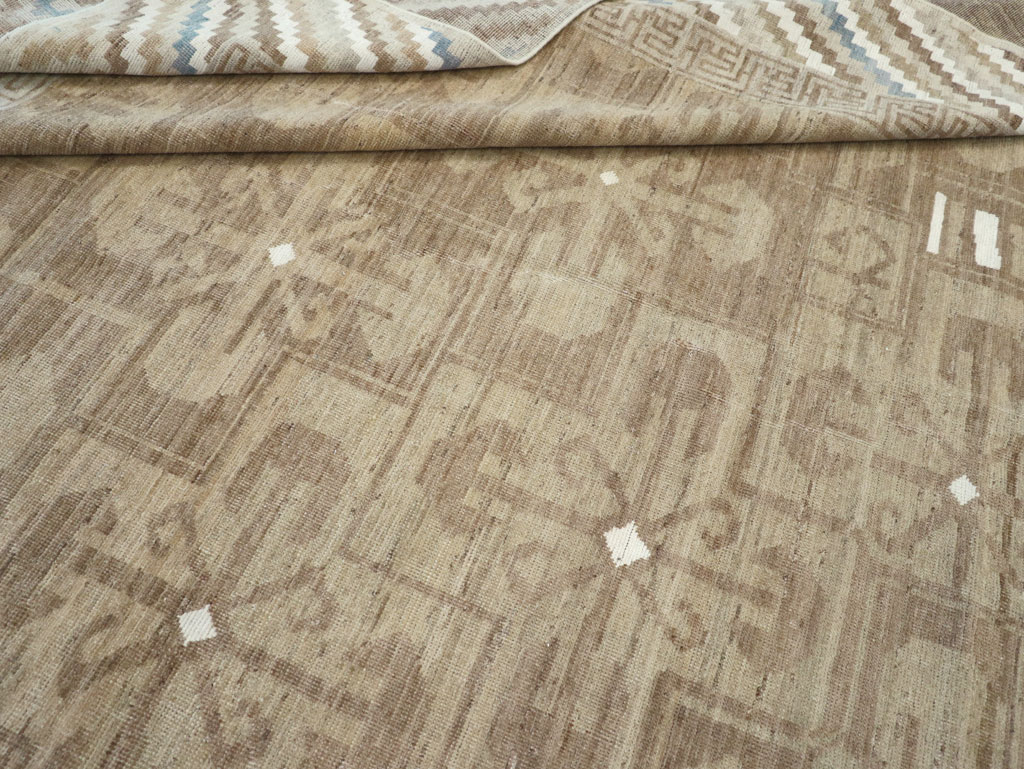 Modern East Turkestan Khotan Room Size Carpet, No.32168 - Gss