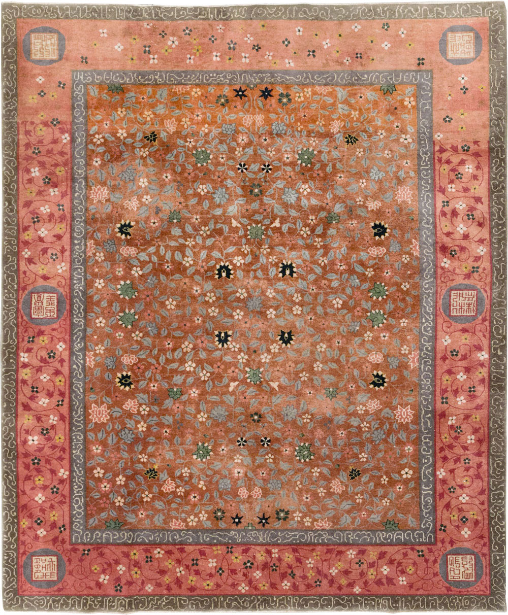 Vintage Mongolian Small Room Size Carpet, No.32172 - Gss