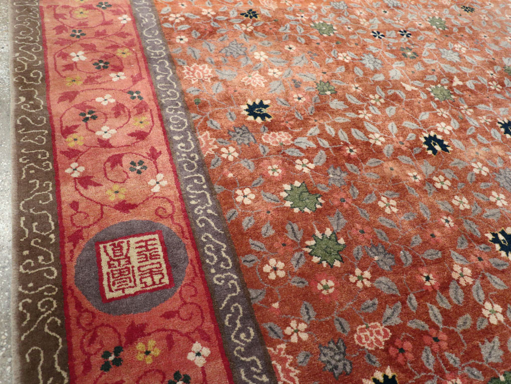 Vintage Mongolian Small Room Size Carpet, No.32172 - Gss