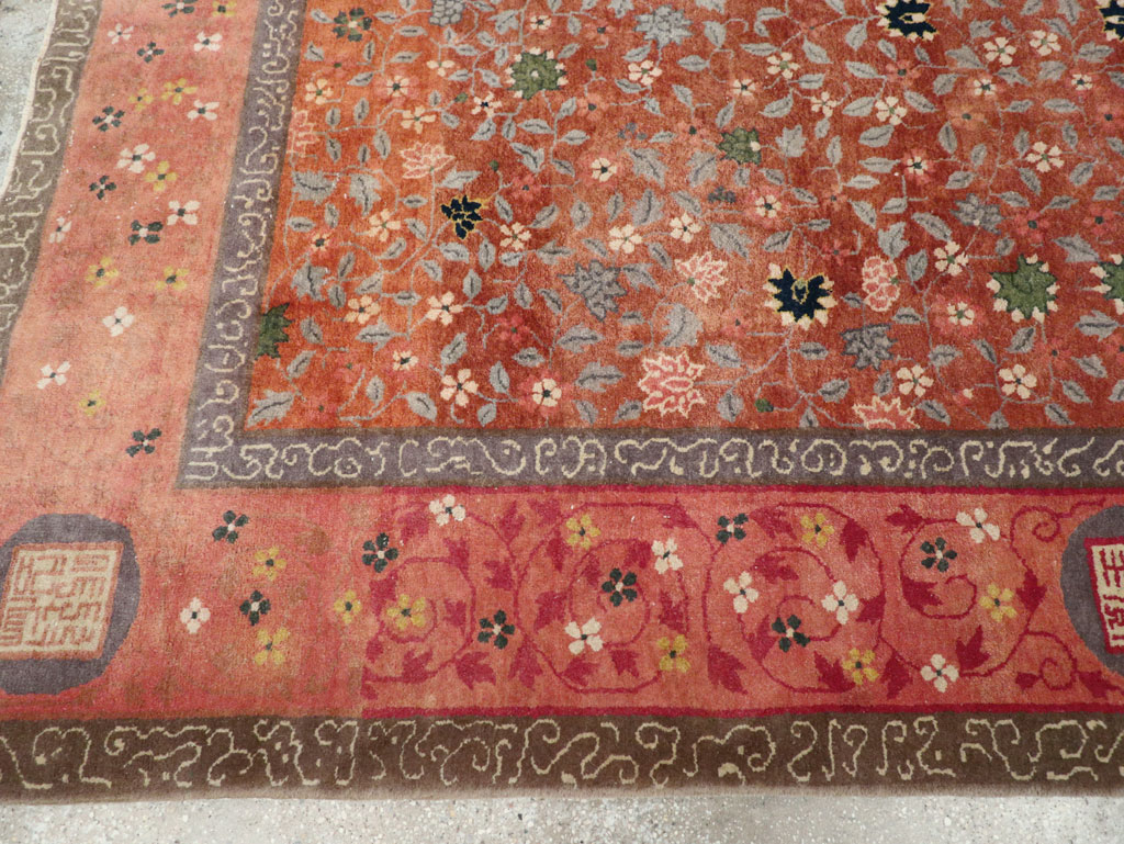 Vintage Mongolian Small Room Size Carpet, No.32172 - Gss