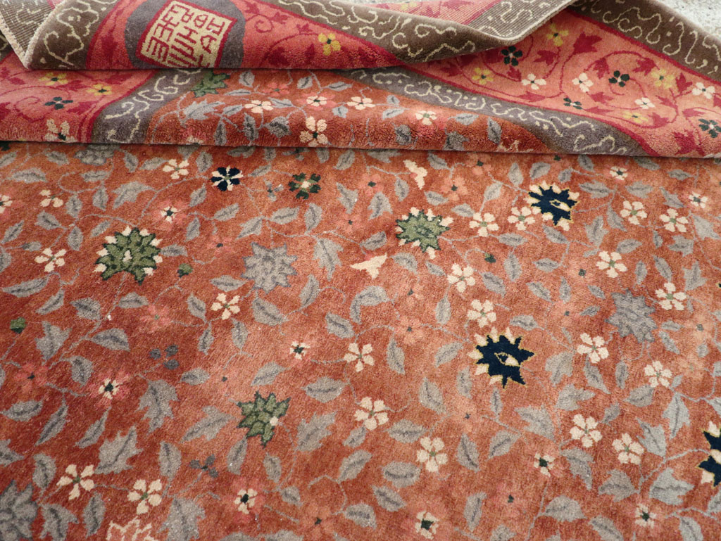 Vintage Mongolian Small Room Size Carpet, No.32172 - Gss