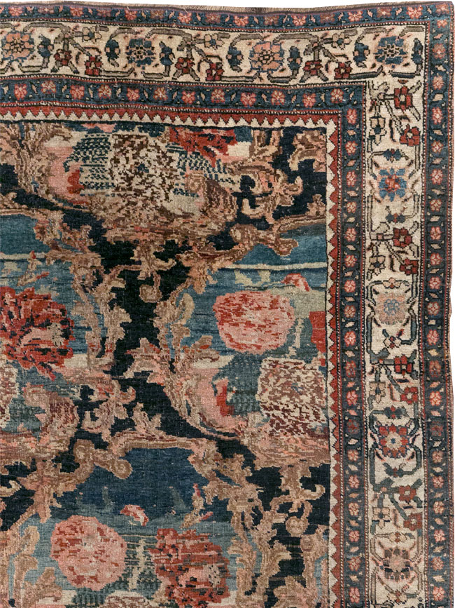 Antique Persian Bidjar Small Room Size Carpet, No.32178 - Gss
