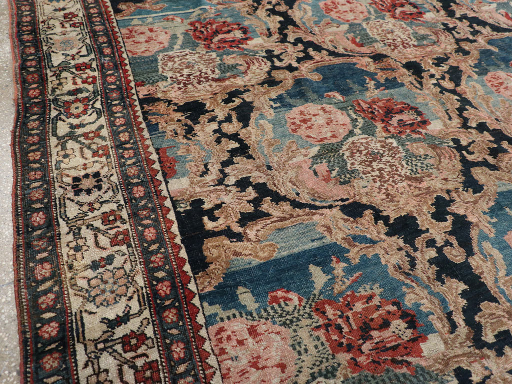 Antique Persian Bidjar Small Room Size Carpet, No.32178 - Gss