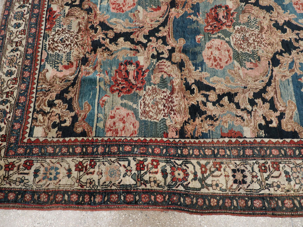 Antique Persian Bidjar Small Room Size Carpet, No.32178 - Gss