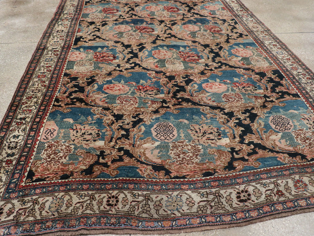 Antique Persian Bidjar Small Room Size Carpet, No.32178 - Gss