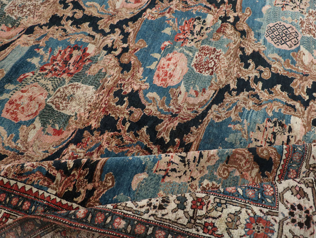 Antique Persian Bidjar Small Room Size Carpet, No.32178 - Gss
