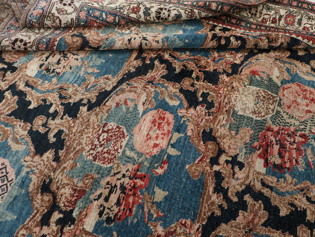 Antique Persian Bidjar Small Room Size Carpet, No.32178 - Gss