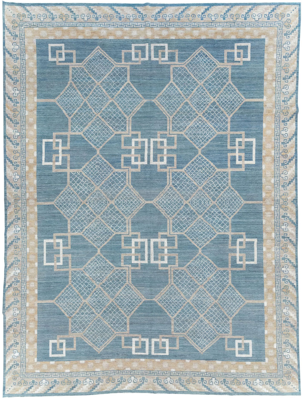 Modern East Turkestan Khotan Room Size Carpet, No.32186 - Gss