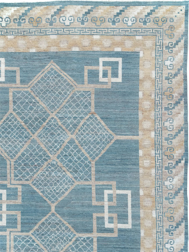 Modern East Turkestan Khotan Room Size Carpet, No.32186 - Gss
