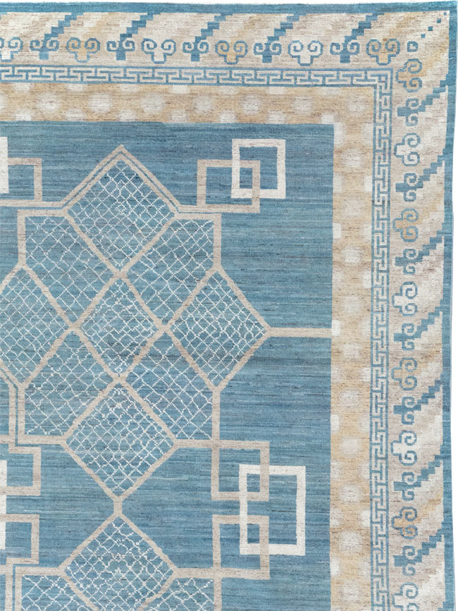Modern East Turkestan Khotan Room Size Carpet, No.32186 - Gss